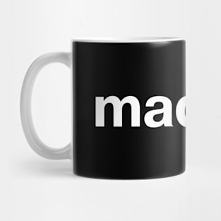 "mad pal" in plain white letters - label yourself or your bestie best friend Mug